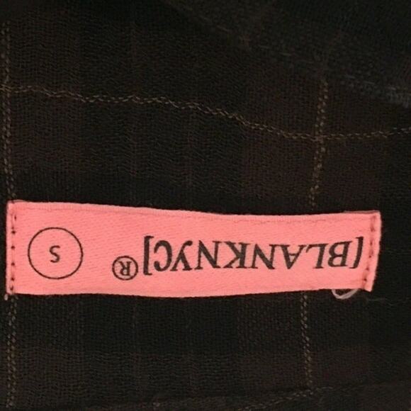 BLANK NYC Cotton Black Brown Plaid Girls Big Girl Size 4 NWT - Picture 6 of 8